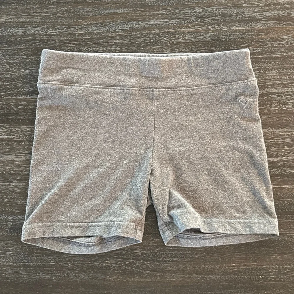 Justice Girls 10 Athletic Grey Shorts